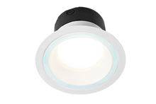 Load image into Gallery viewer, Blue Halo UVC 8 Round Recessed Downlight w/ Integral J-box Side Bottom On
