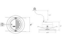 Load image into Gallery viewer, Blue Halo UVC 6&quot; Retrofit Round Downlight Size
